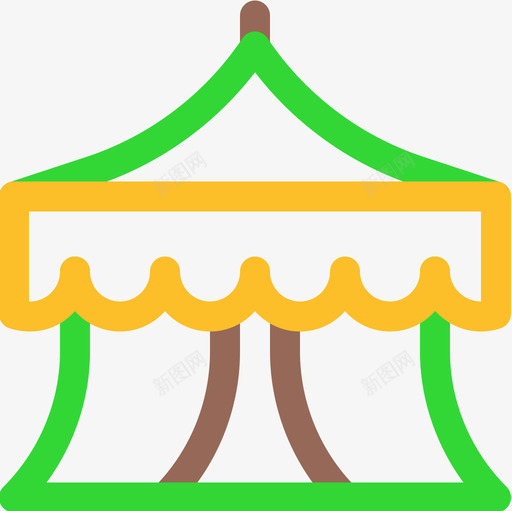 帐篷巴西狂欢节9线性颜色图标svg_新图网 https://ixintu.com 巴西 帐篷 狂欢节 线性 颜色