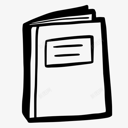 笔记本手绘笔记图标svg_新图网 https://ixintu.com 办公室 图标 手绘 文具 笔记 笔记本