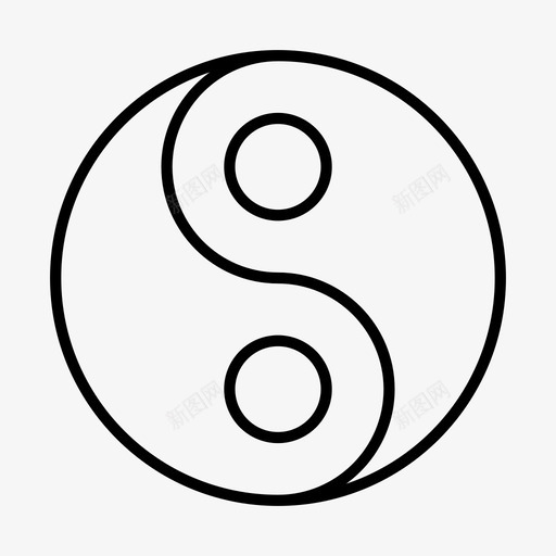 阴阳信仰文化图标svg_新图网 https://ixintu.com 传统 信仰 信任 教义 文化 日本 阴阳