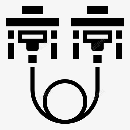 Dvi连接器类型4字形图标svg_新图网 https://ixintu.com Dvi 字形 连接器类型4