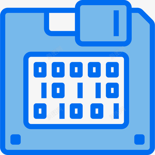 软盘数据管理器6蓝色图标svg_新图网 https://ixintu.com 数据 数据管理 管理器 蓝色 软盘