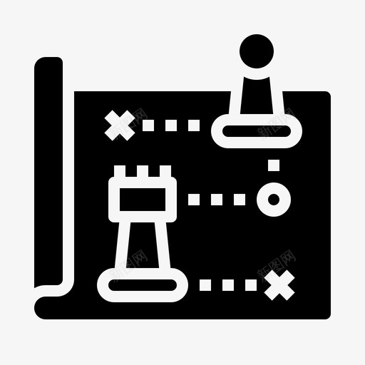 战略管理计划图标svg_新图网 https://ixintu.com 业务管理2黑色 战略 管理 计划