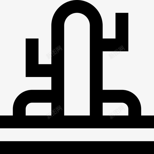 沙漠景观9线性图标svg_新图网 https://ixintu.com 景观9 沙漠 线性