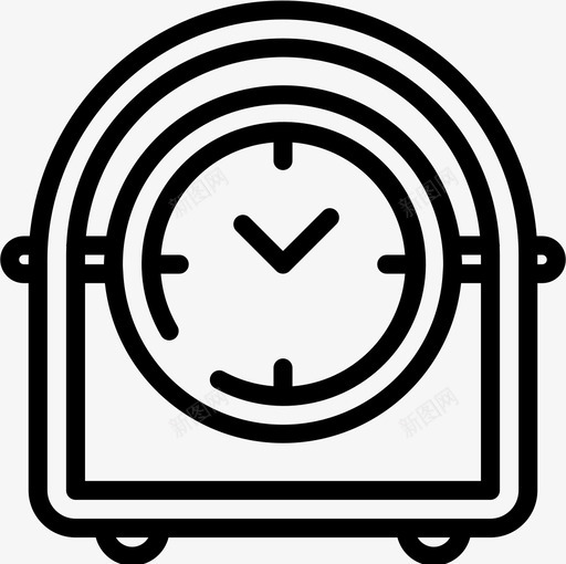 时钟教育176线性图标svg_新图网 https://ixintu.com 教育 时钟 线性