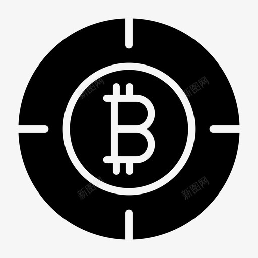 Target比特币101实心图标svg_新图网 https://ixintu.com Target 实心 比特