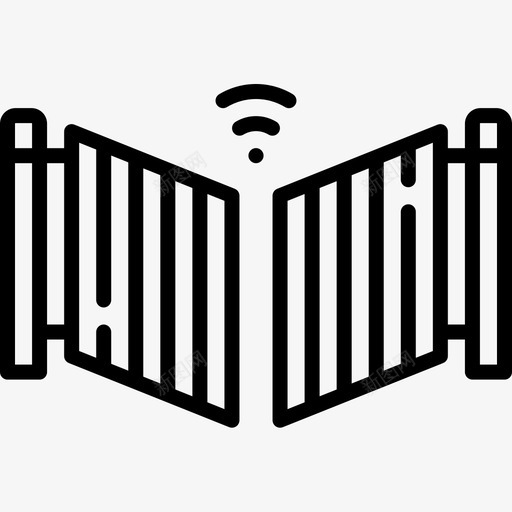 门domotics21直线型图标svg_新图网 https://ixintu.com domotics 直线 线型