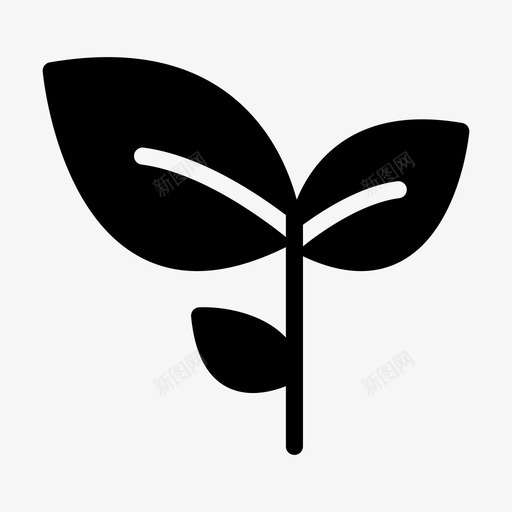 叶子生态树叶图标svg_新图网 https://ixintu.com 叶子 图标 字形 树叶 生态 科学 自然