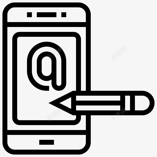 智能手机对话资产23线性图标svg_新图网 https://ixintu.com 对话 手机 智能 线性 资产