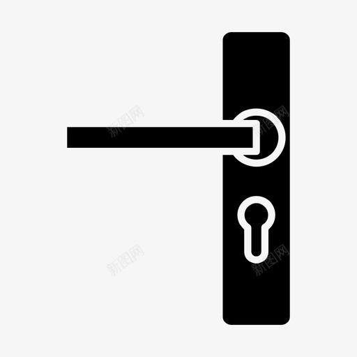 门把手门锁门口图标svg_新图网 https://ixintu.com 把手 门口 门把 门锁