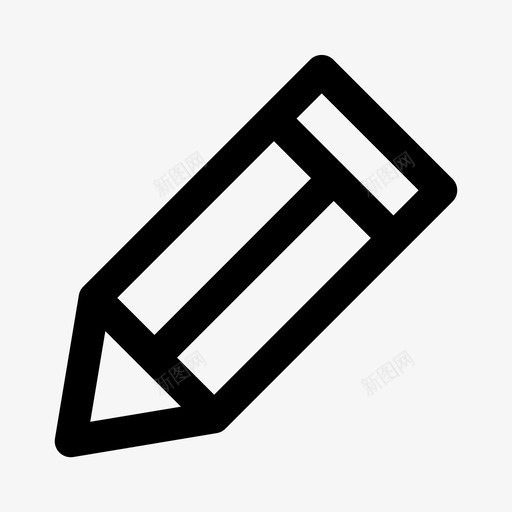 铅笔编辑学校图标svg_新图网 https://ixintu.com 学校 用户界面 编辑 铅笔