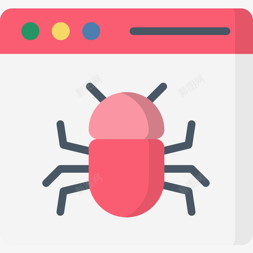 Bug网页122平面图标svg_新图网 https://ixintu.com Bug 平面 网页设计
