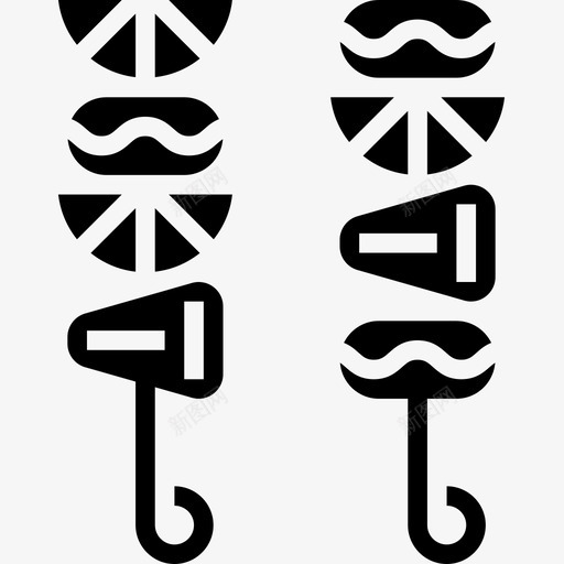 烤肉串烧烤和烧烤5字形图标svg_新图网 https://ixintu.com 字形 烤肉串 烧烤和烧烤5