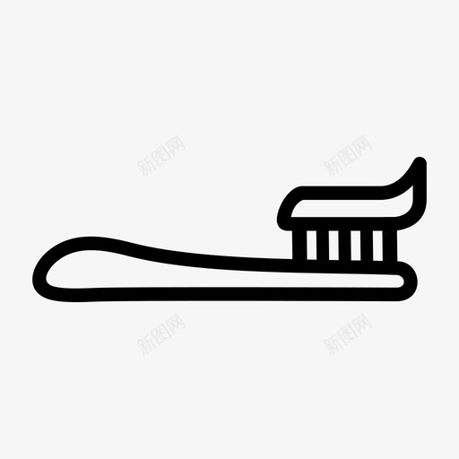牙刷刷牙牙医图标svg_新图网 https://ixintu.com 刷牙 牙刷 牙医 牙膏