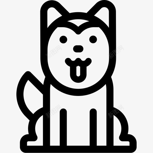 宠物狗svg_新图网 https://ixintu.com 宠物狗