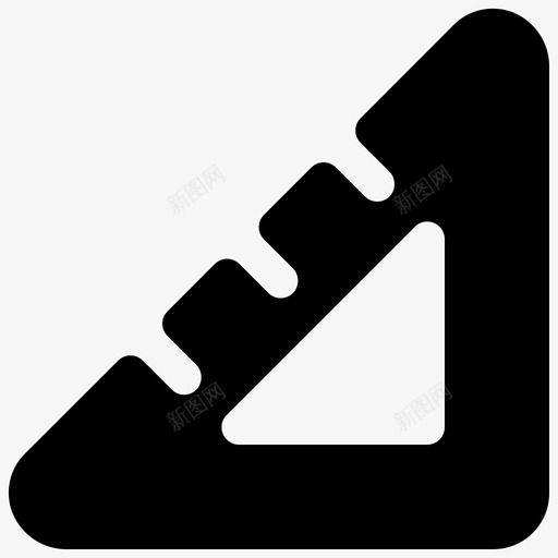 三角尺绘图图标svg_新图网 https://ixintu.com 三角尺 定尺 测量 绘图 设计 设计工具实体