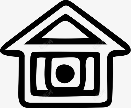主页手绘寄宿家庭图标svg_新图网 https://ixintu.com 主页 家庭 寄宿 房子 手绘