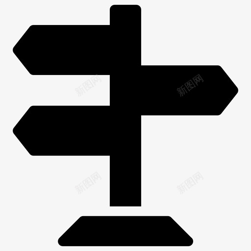 路标方向指南指路标图标svg_新图网 https://ixintu.com 公司管理 团队合作字形图标 指路标 方向指南 路径指南 路标 道路指南