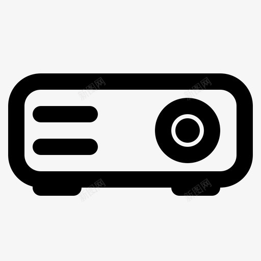 投影仪多媒体大纲图标svg_新图网 https://ixintu.com 多媒体大纲 投影仪