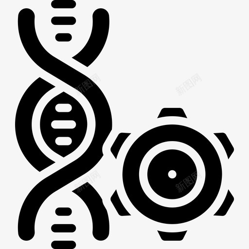Dna茎9填充图标svg_新图网 https://ixintu.com Dna 填充 茎9