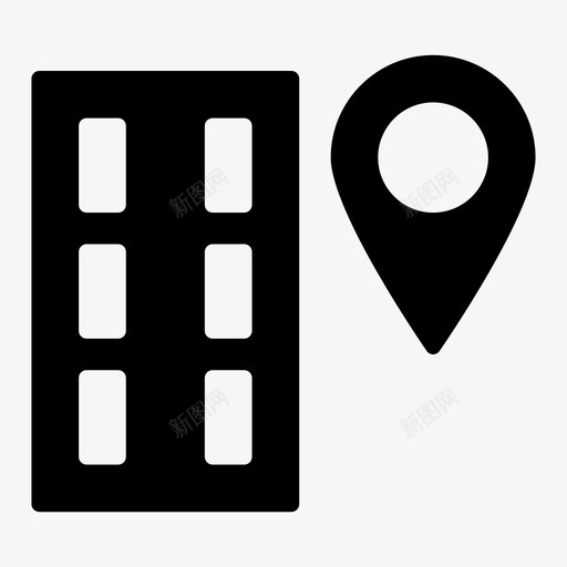道路位置地址路径图标svg_新图网 https://ixintu.com 位置 办公设备 地址 街道 路径 道路