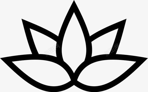 莲花水疗瑜伽图标svg_新图网 https://ixintu.com 水疗 瑜伽 莲花 莲花卷1