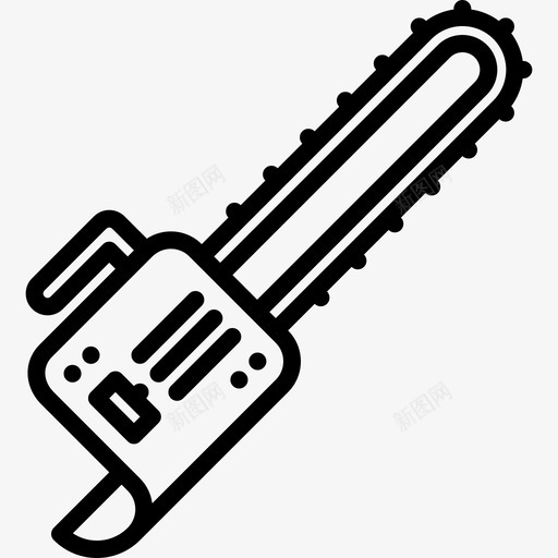 电锯修理工具图标svg_新图网 https://ixintu.com 修理 工具 电锯