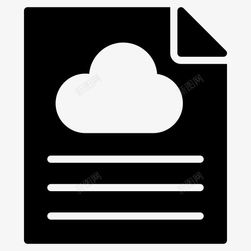 云文件文档纸张图标svg_新图网 https://ixintu.com 作表 图标 工作 文件 文档 方向 纸张 线图