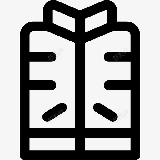 背心冬季61直纹图标svg_新图网 https://ixintu.com 冬季61 直纹 背心