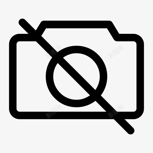 禁止拍照图标svg_新图网 https://ixintu.com 拍照 禁止
