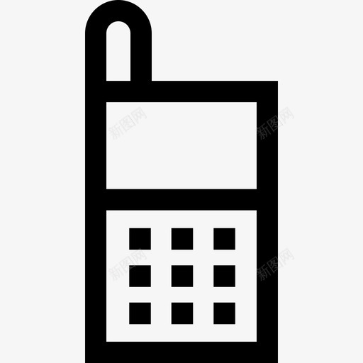 电话圣诞玩具25线性图标svg_新图网 https://ixintu.com 圣诞 玩具 电话 线性