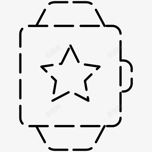 收藏夹书签反馈图标svg_新图网 https://ixintu.com smartwatch 书签 反馈 图标 收藏夹 虚线 速率