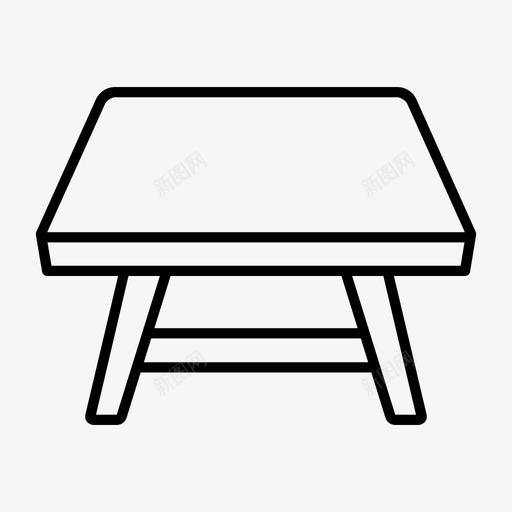 桌子家具室内图标svg_新图网 https://ixintu.com 办公室 室内 家具 桌子 餐厅