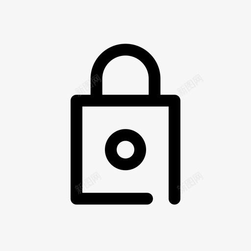 锁块关图标svg_新图网 https://ixintu.com 挂锁 线夹