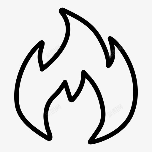 火焰篝火燃烧图标svg_新图网 https://ixintu.com 火焰 热 燃烧 篝火