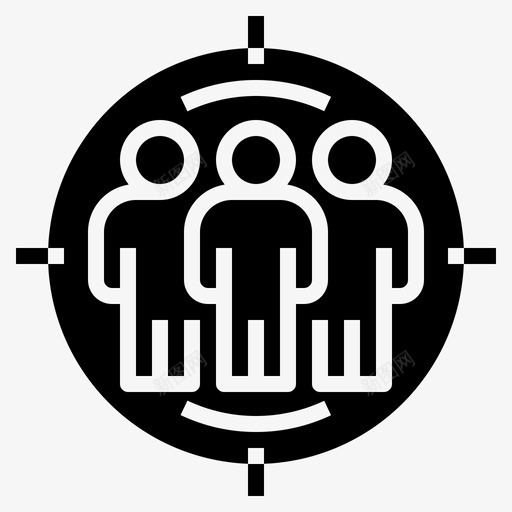 目标十字线焦点图标svg_新图网 https://ixintu.com 企业管理2黑色 十字线 市场营销 焦点 目标 集团