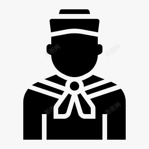 水手船长海军图标svg_新图网 https://ixintu.com 工作和职业 水手 海军 航海 船长