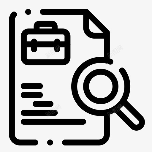 工人文件工作图标svg_新图网 https://ixintu.com 工人 工作 找到 搜索 文件 虚线