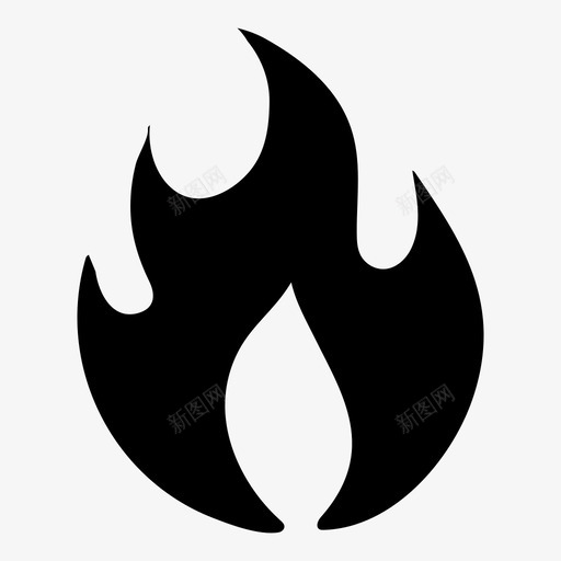 火焰篝火燃烧图标svg_新图网 https://ixintu.com 火焰 燃烧 篝火