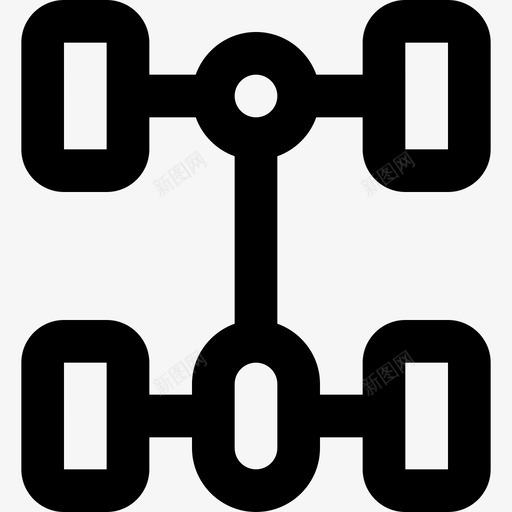 底盘汽车零件5线性图标svg_新图网 https://ixintu.com 底盘 汽车零件5 线性