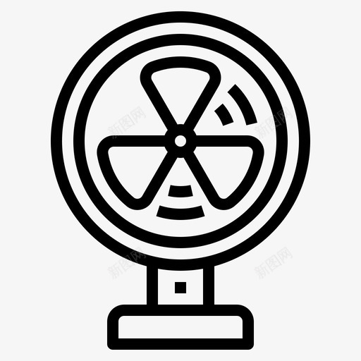 风扇小工具13直线型图标svg_新图网 https://ixintu.com 小工 工具 直线 线型 风扇