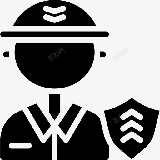 士兵职业20填充图标svg_新图网 https://ixintu.com 填充 士兵 职业20