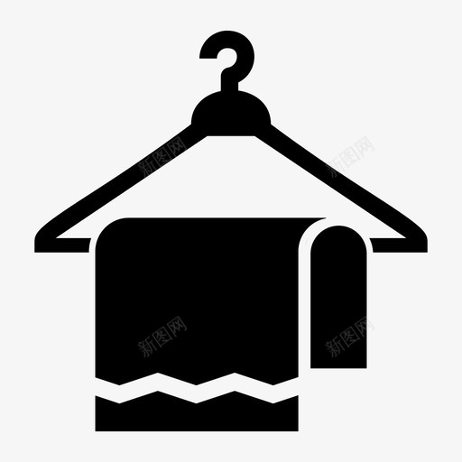 毛巾浴缸布图标svg_新图网 https://ixintu.com 卫生用品 毛巾 浴缸 织物 餐巾