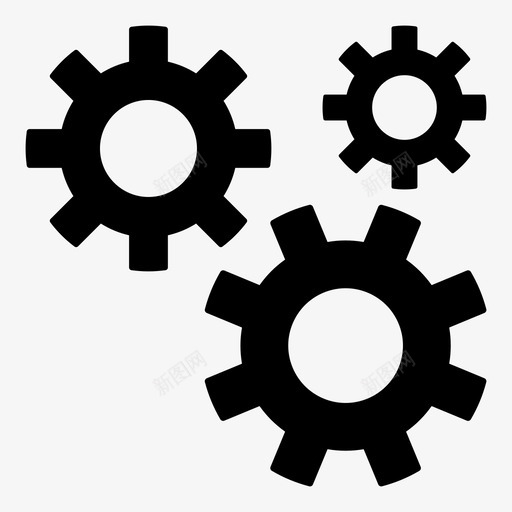 齿轮配置维护图标svg_新图网 https://ixintu.com 维护 网络用户界面移动 设置 配置 齿轮