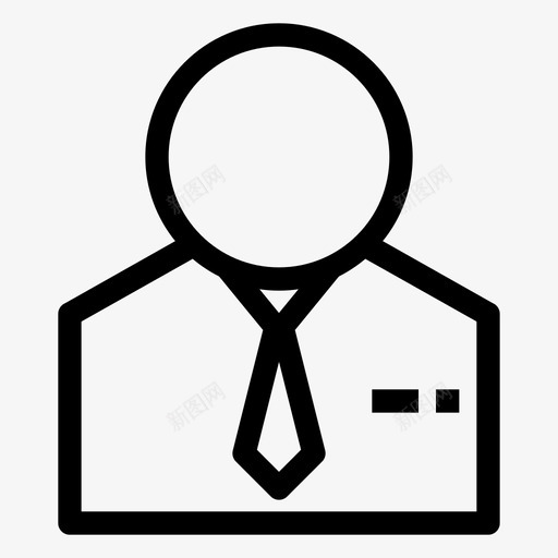 男人生意雇员图标svg_新图网 https://ixintu.com 办公室 工作 生意 男人 雇员