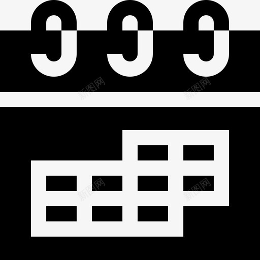日历会计19已填充图标svg_新图网 https://ixintu.com 会计 填充 日历
