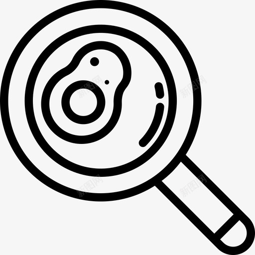 煎蛋街头食品3直系图标svg_新图网 https://ixintu.com 煎蛋 直系 街头 食品