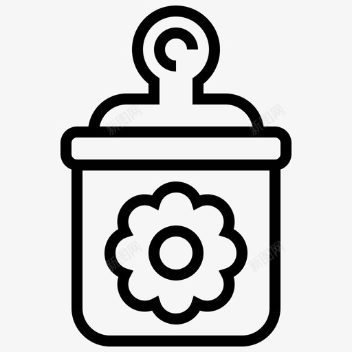 糖果瓶孩子花图标svg_新图网 https://ixintu.com 孩子 玩具 糖果