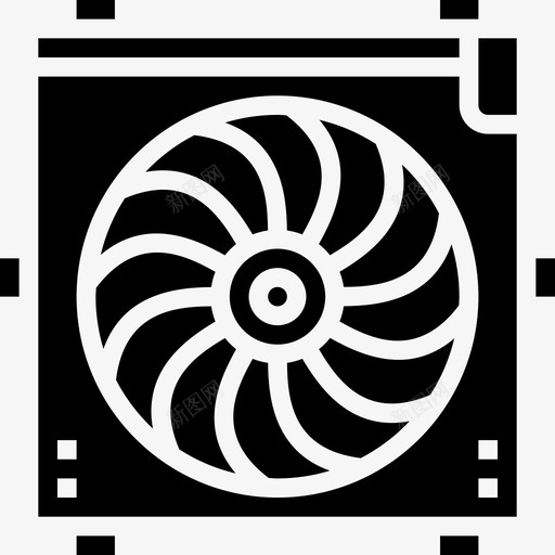 散热器汽车零件8字形图标svg_新图网 https://ixintu.com 字形 散热器 汽车零件8