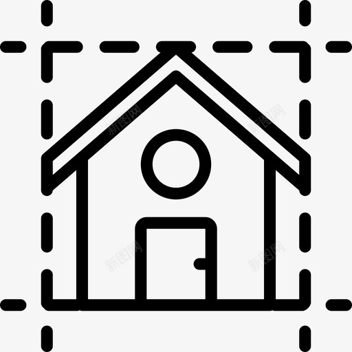 住宅室内21线性图标svg_新图网 https://ixintu.com 住宅 室内设计21 线性