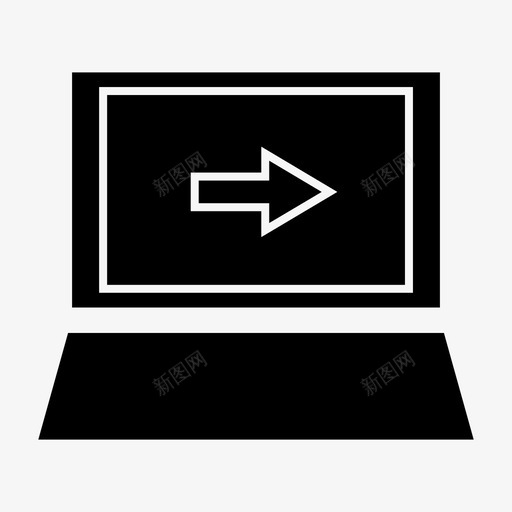 登录笔记本电脑继续输入图标svg_新图网 https://ixintu.com 电脑 登录 笔记本 继续 输入